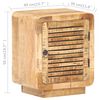 vidaXL Bedside Cabinet Rough mango wood Medium Bedside Cabinet