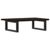 vidaXL Basin Shelf Wall Mounted Steel and Solid Wood Oak