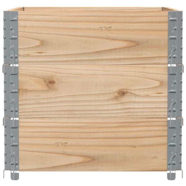 vidaXL Pallet Collars 3 pcs 31.5x23.6" Solid Wood Pine