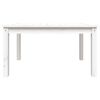 vidaXL Garden Table White Solid wood pine Medium Durable Garden Table