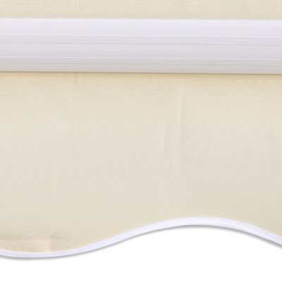 vidaXL Awning Top Sunshade Canvas Cream 137.8"x98.4"