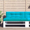 vidaXL Pallet Cushion Turquoise 47.2"x15.7"x4.7" Fabric