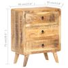 vidaXL Sideboard Natural Mango Wood Rough Mango Wood