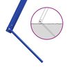 vidaXL Outdoor Swing Set Blue Painted Steel Standard Height-Adjustable