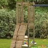 vidaXL Play Tower Natural Pine Treated Pine Wood Standard Durable