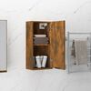 vidaXL Bathroom Cabinet Smoked Oak Engineered Wood Medium