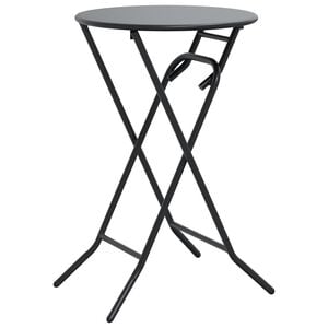 vidaXL Garden Table Folding Anthracite 19.7" x 19.7" x 28.3" Steel