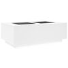 vidaXL Coffee Table White Engineered wood 45.7 x 27.2 x 15.7 in