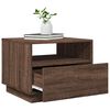 vidaXL Coffee Table Brown Oak Engineered wood 19.7x19.3x15.7 in