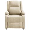 vidaXL Massage Chair Cream Fabric, Metal, Wood Single Massage Chair
