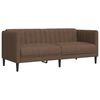 vidaXL Sofa Set Brown Fabric (100% polyester), plywood, solid wood