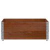 vidaXL Garden Planter Brown Solid pine wood 39.4 x 39.4 in Foldable