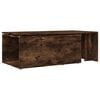 vidaXL Coffee Table Smoked oak Engineered wood 59.1 x 19.7 x 13.8 in
