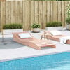 vidaXL Sun Lounger Natural wood Solid Douglas wood 80.7 x 27.6 x 12.4 in