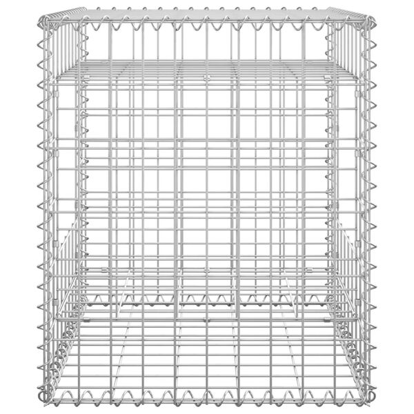 vidaXL Gabion Basket Post 19.7"x19.7"x23.6" Iron