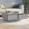vidaXL Coffee Table Grey Sonoma Engineered Wood 35.4 x 23.6 in Storage