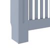 vidaXL Radiator Cover 2 pcs Grey 59.84 x 7.48 x 32.09 in