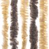 vidaXL Fly Curtain Dark Brown and Beige 22.0x78.7" Chenille