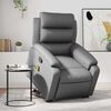 vidaXL Stand Up Massage Recliner Chair Gray