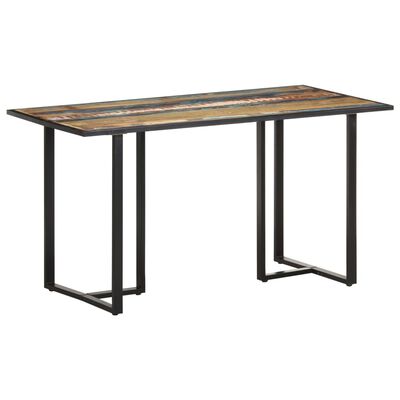vidaXL Dining Table 55.1" Solid Reclaimed Wood