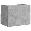 vidaXL Wall-mounted Bedside Cabinet Set of 2 Concrete gray Engineered wood
