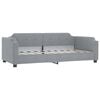 vidaXL Daybed With Trundle Light grey