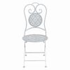 vidaXL Garden Furniture Set Greyish White Powder-coated Steel Medium