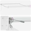 vidaXL Awning White 157.48" x 118.11" Metal