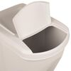 vidaXL Stackable Garbage Bin Boxes 3 pcs White 19.8 gal Polypropylene