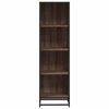 vidaXL Book Cabinet Brown Oak Engineered wood, Metal Medium Book Cabinet