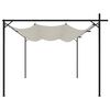 vidaXL Pergola with Retractable Roof Cream 155.5"x115"x90.6"