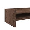 vidaXL Monitor Stand Brown Oak 16.5x9.4x6.3" Engineered Wood