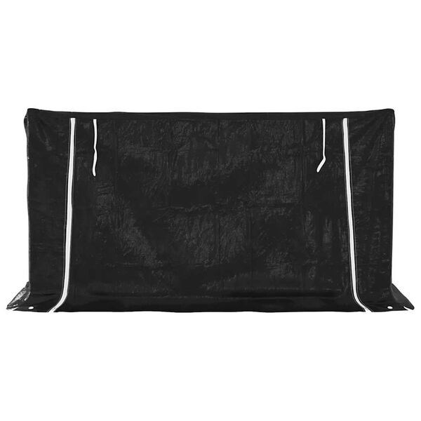 vidaxL Firewood Rack with Rain Cover 78.9"x31.7"x43.5" Galvanized Steel