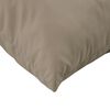 vidaXL Sofa Cushion Set of 4 Taupe 100% polyester 19.7 x 19.7 in