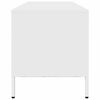 vidaXL TV Cabinet White Cold-rolled Steel Large TV Cabinet Rectangular