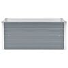 vidaXL Raised Bed Gray Galvanized steel 39.4 x 15.7 x 17.7 in Raised Bed