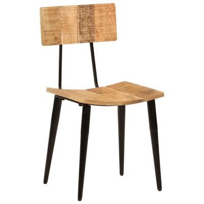 vidaXL Dining Chairs 2 pcs 17.3"x15.7"x31.5" Solid Wood Mango