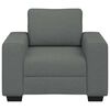 vidaXL Sofa Chair Dark Grey Polyester Single Armchair Other Modern