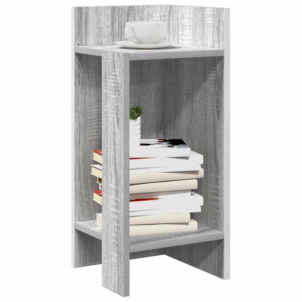 vidaXL Side Table Set of 2 Grey sonoma Engineered wood Small