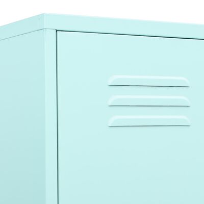 vidaXL Locker Cabinet Mint 13.8"x18.1"x70.9" Steel