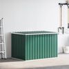 vidaXL Storage Box Green Galvanized steel, plastic Large Storage Box