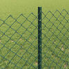 vidaXL Fence and Post Green 2.62 x 32.81 ft Steel