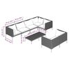 vidaXL Garden Lounge Set Dark Grey, Black