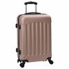 vidaXL Suitcase 3 pcs Rose Gold 19.69 x 12.20 x 30.71 in ABS Plastic