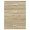 vidaXL Sideboard Sonoma oak Engineered wood Medium Sideboard