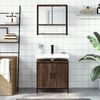 vidaXL Bathroom Furniture Set Brown Oak