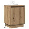 vidaXL Bedside Cabinet Artisan Oak 15.35 x 13.58 x 19.69 in