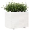 vidaXL Garden Planter White Solid Pine Wood Large Planters Rustic