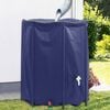 vidaXL Water Tank Blue PVC Large Foldable Water Tank Cylindrical
