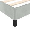 vidaXL Bed Frame With Headboard Light grey